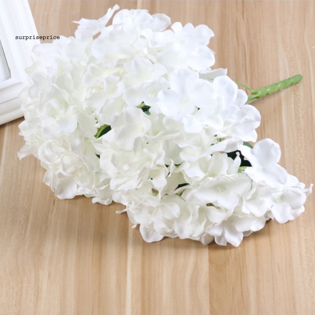 1 Nhánh 5 Bông Hoa Giả Không Phai Màu Bằng Nhựa Chống Rơi Dùng Trang Trí Bàn Làm Việc