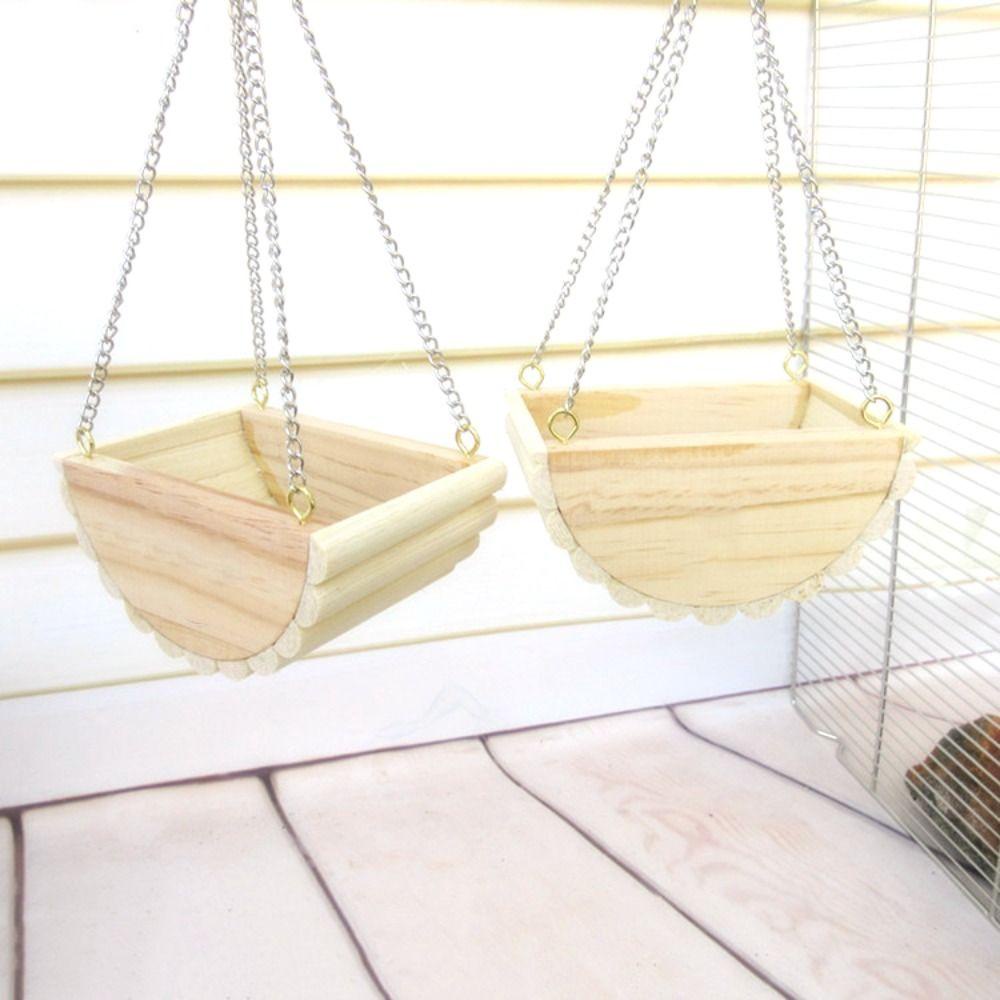 Võng Treo Bằng Gỗ Cho Chuột Hamster / Sóc / Heo