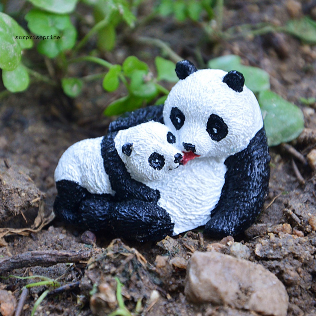 Spa Tượng Gấu Trúc Sống Động Như Thật Quyến Rũ Chi Tiết Thật Chính Xác Cho Sân Vườn