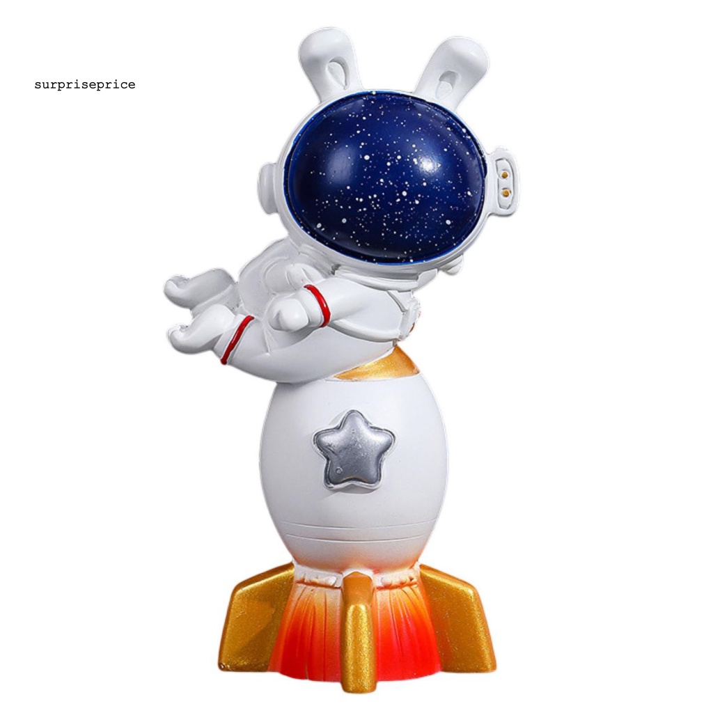 Mô Hình Phi Hành Gia Hoạt Hình Bằng Nhựa Resin Nhỏ Gọn Sáng Tạo Trang Trí Không Gian