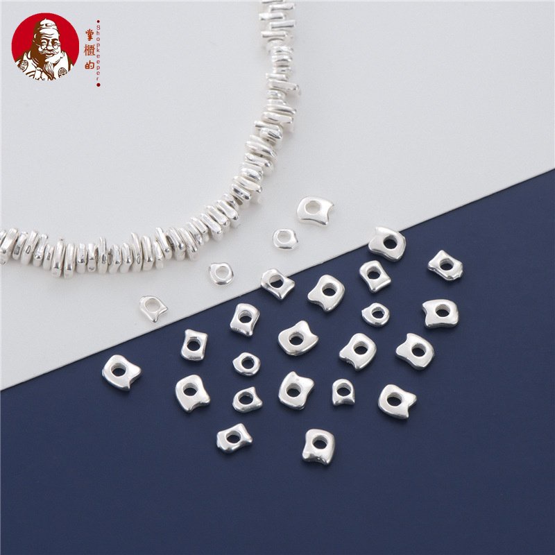 Hạt Bạc S925 Không Hình Dạng Gãy (1 Gram Khoảng 10-20 Cái) Phụ Kiện Làm Trang Sức DIY