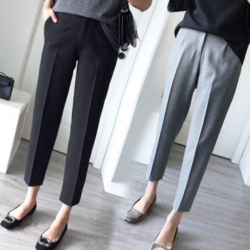 Quần Dài Tới Mắt Cá Chân Dáng Ôm Cỡ Lớn Thời Trang Mùa Hè Chuyên Nghiệp Cho Nữ