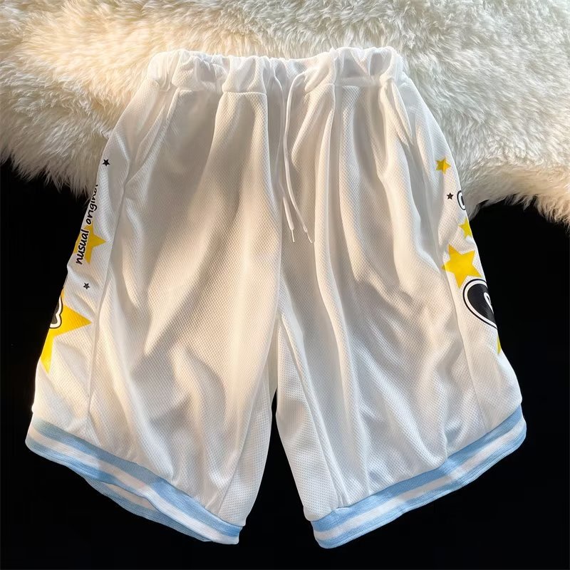 Quần Short Lưng Thun Co Giãn Phong Cách Thời Trang Nhật Bản Cho Nam Giới Có size M-2XL