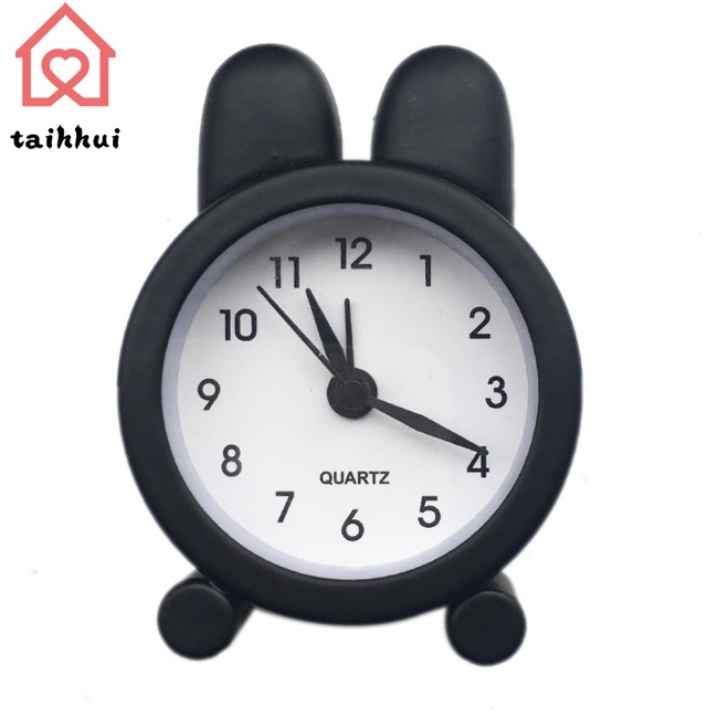 Đồng Hồ Báo Thức Mini Hình Thỏ Dễ Thương Cho Bé