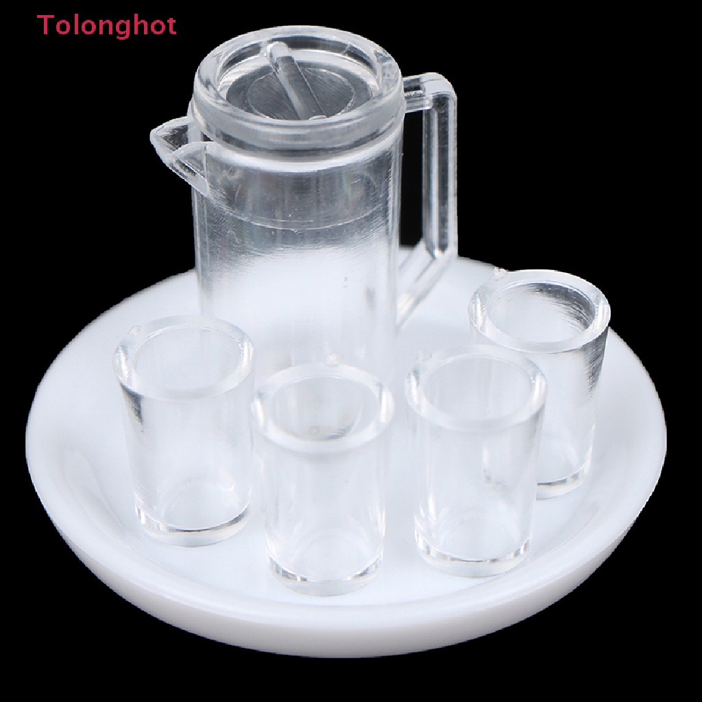 Bộ Khay &amp; Ấm Nước Mini Tỉ Lệ 1 / 12 Trang Trí Nhà Búp Bê