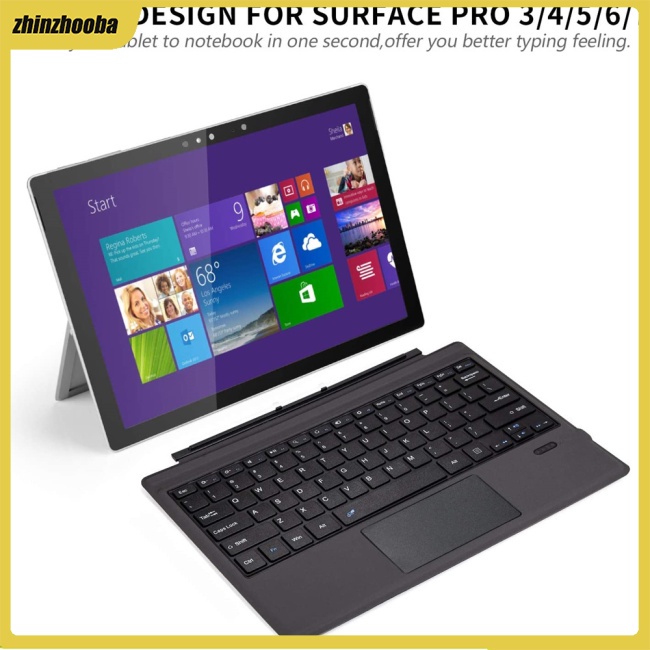 Bàn PhíM Bluetooth Ft-1089d Có ĐèN NềN Cho Microsoft Surface Pro 3 4 5 6 7