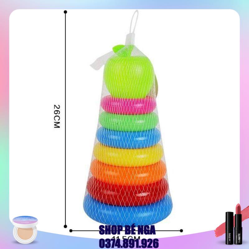 🐣🐣ĐỒ CHƠI THÁP XẾP HÌNH CON VỊT 9 VÒNG🐤🐤