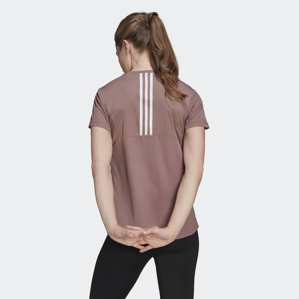 Adidas Tập luyện Áo Thun Thể Thao 3 Sọc AEROREADY Designed 2 Move Nữ Màu tím HK6525
