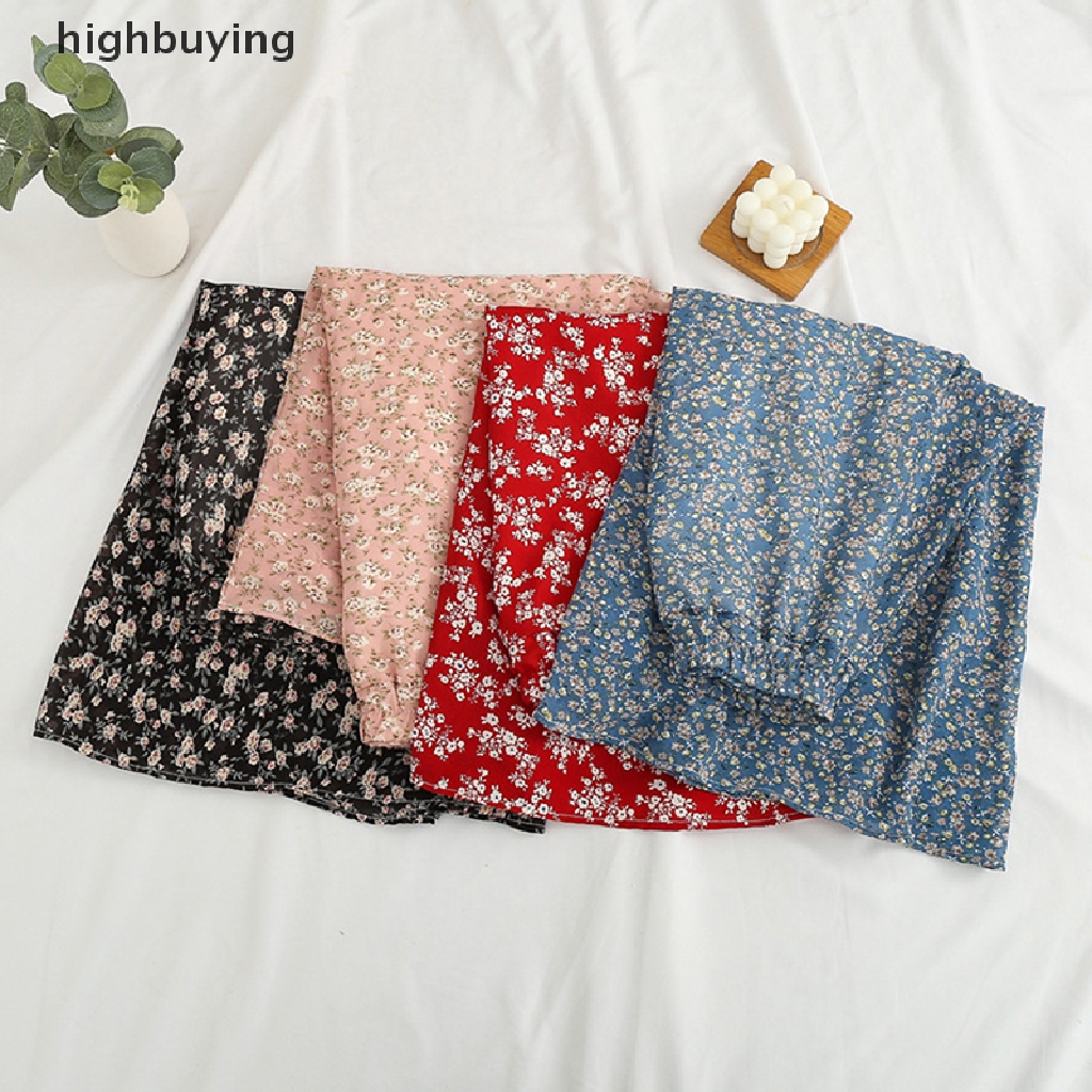 Chân Váy Voan Dài Họa Tiết Hoa Phong Cách Hàn Quốc Thanh Lịch Dành Cho Nữ