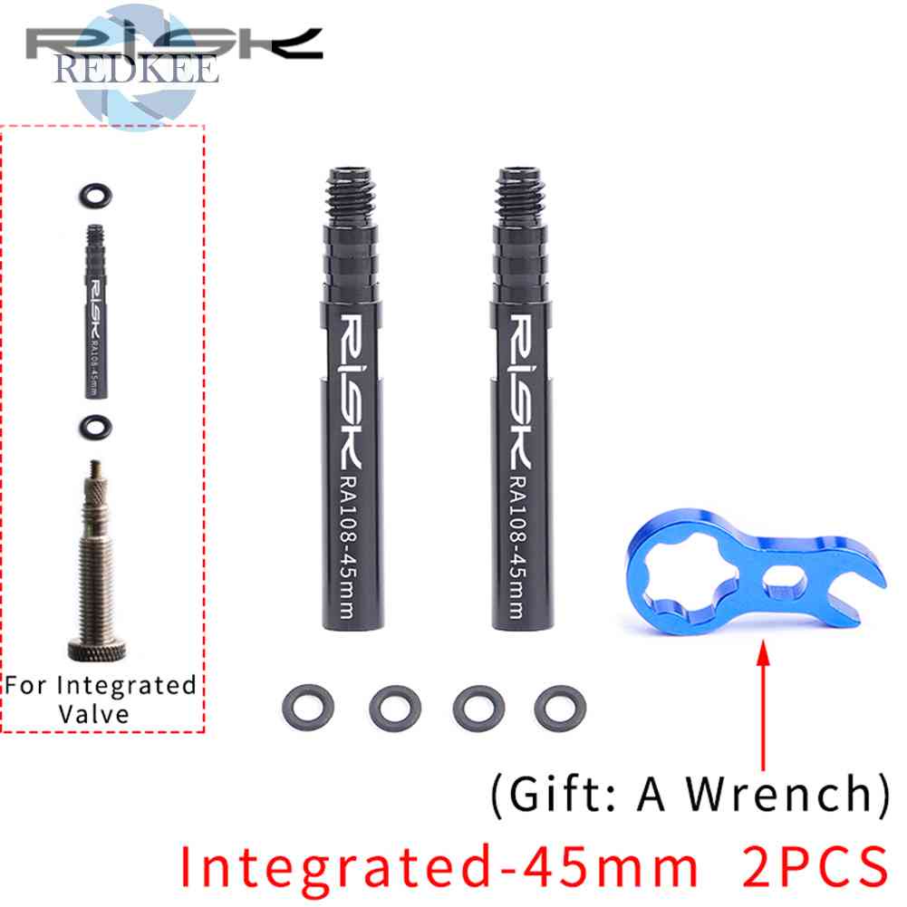 Bộ 2 Ống Nối Dài Van Lốp Xe Đạp 45mm