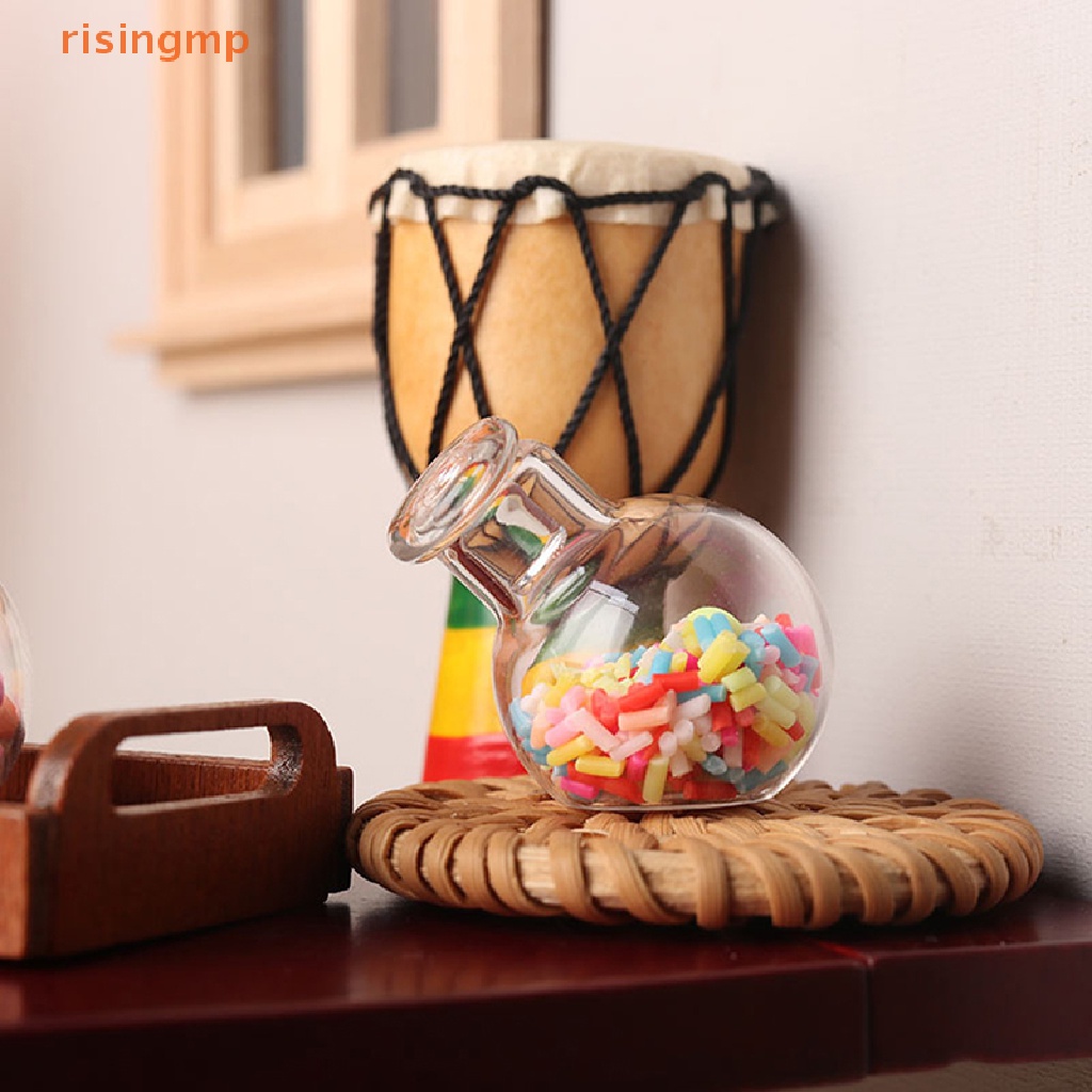 1 Hũ Thủy Tinh 1: 12 Có Nắp Dùng Trang Trí Nhà Búp Bê