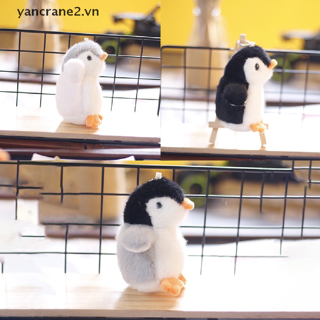 Móc Khóa Hình Chim Cánh Cụt Mắt Nhồi Bông Mềm Mini Dễ Treo {yancrane2.vn} {YAN2}