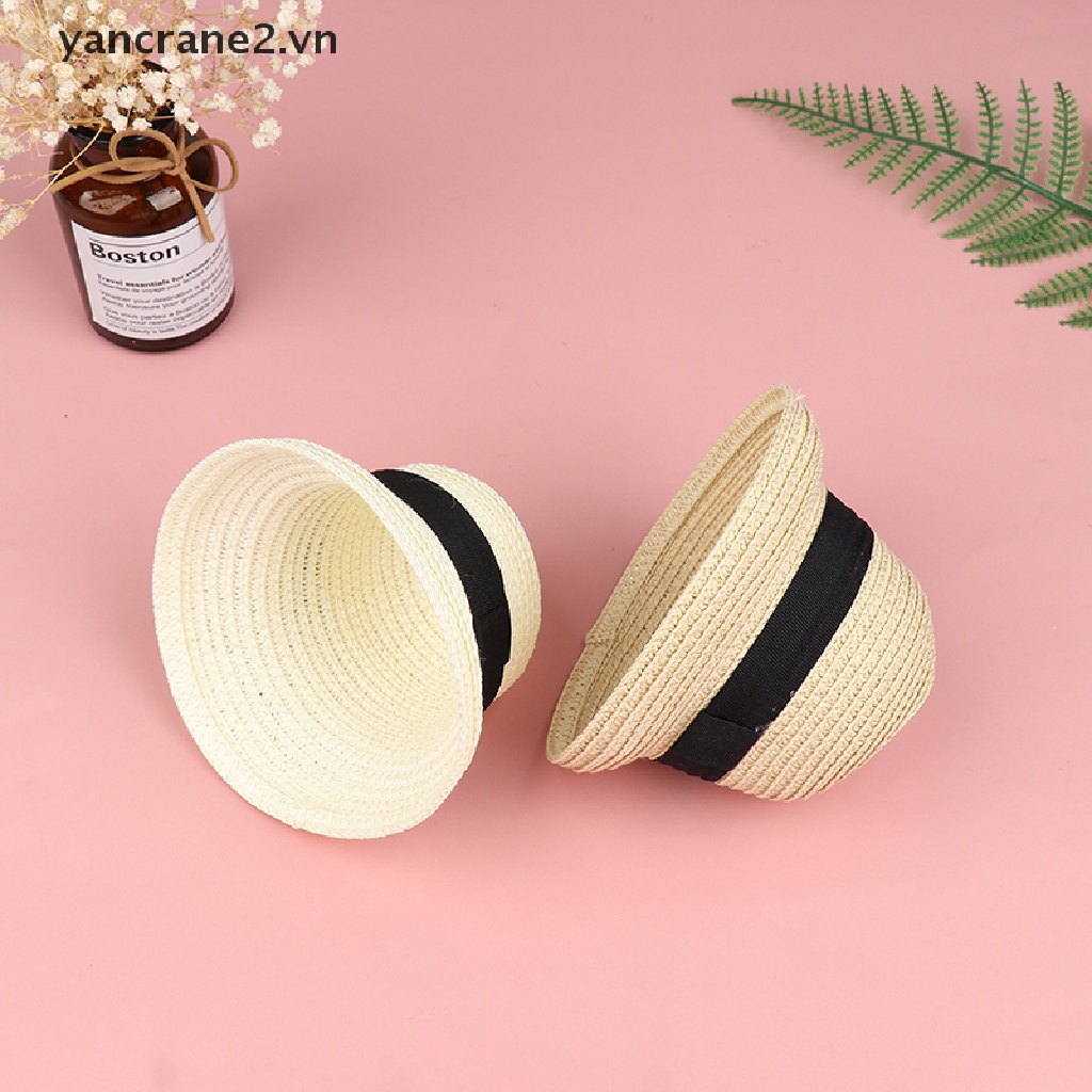 Mũ Rơm Đan Tay Thời Trang Cho Búp Bê 1 / 6 yancrane2.vn