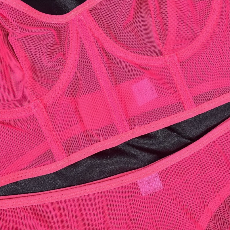 Set Áo Lót Nâng Ngực &amp; Quần Lót Nữ Dạng Lưới