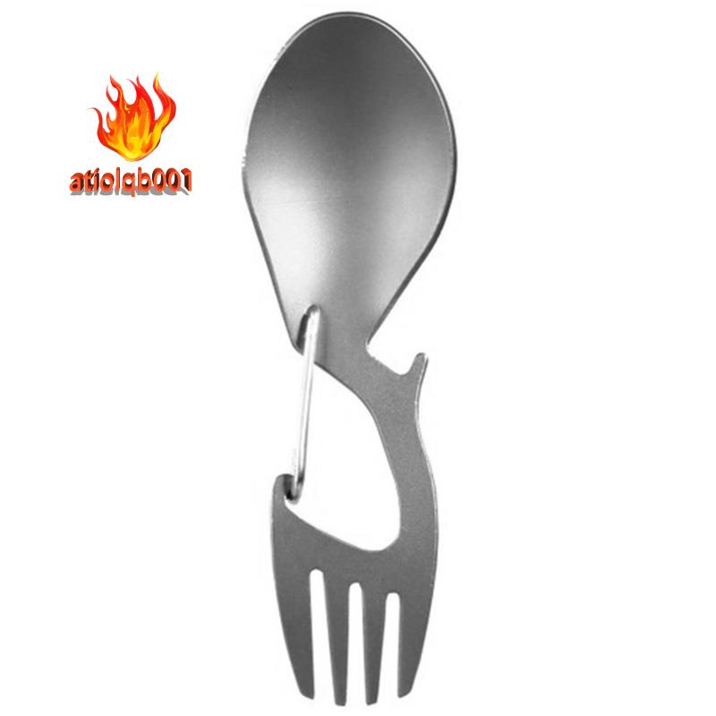 Muỗng Nĩa 3 Trong 1 Bằng Thép Titan Siêu Nhẹ