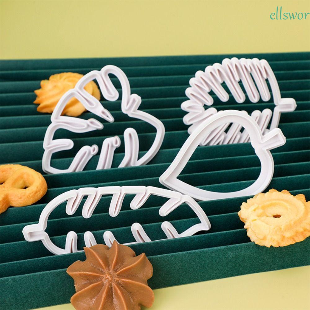 Khuôn In Nổi Họa Tiết Lá Nhiệt Đới Dùng Làm Bánh Quy / Bánh Kem