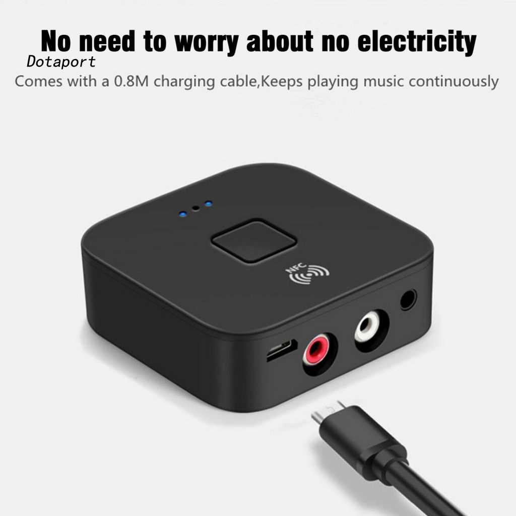 Thiết Bị Nhận Tín Hiệu Âm Thanh Bluetooth 5.0 3.5mm NFC Sang 2 RCA