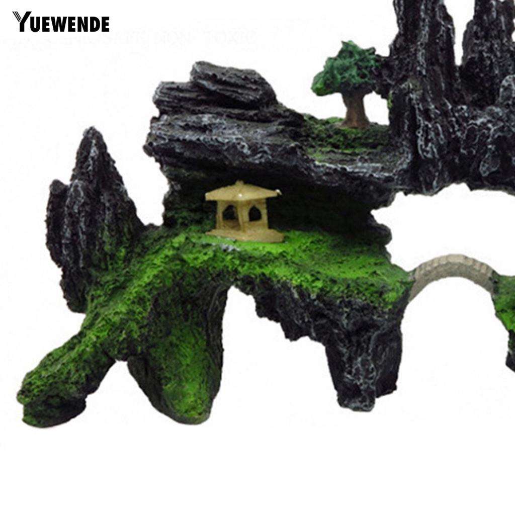 Hòn Non Bộ Bằng Nhựa Không Phai Màu Trang Trí Bể Cá