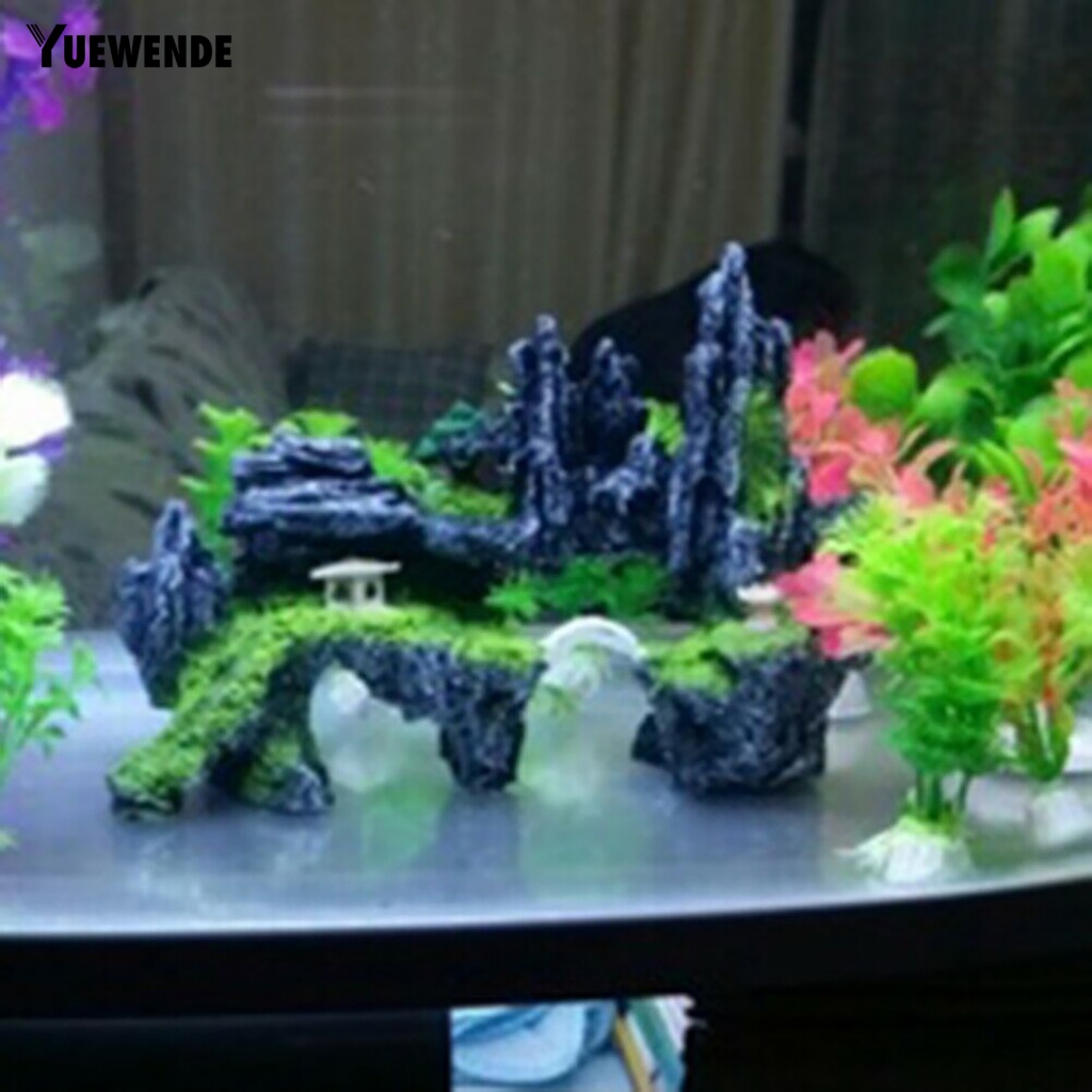 Hòn Non Bộ Bằng Nhựa Không Phai Màu Trang Trí Bể Cá