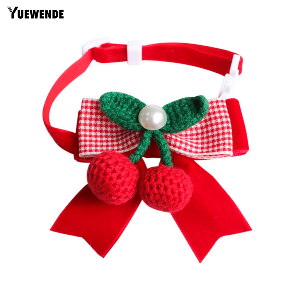 Vòng Cổ Đan Len Đính Nơ Thoải Mái Cho Thú Cưng