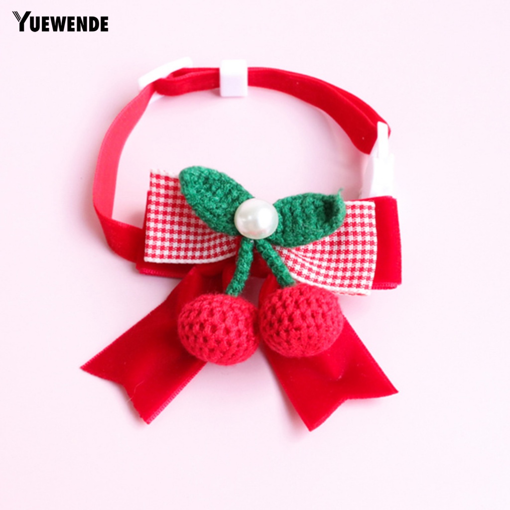 Vòng Cổ Đan Len Đính Nơ Thoải Mái Cho Thú Cưng