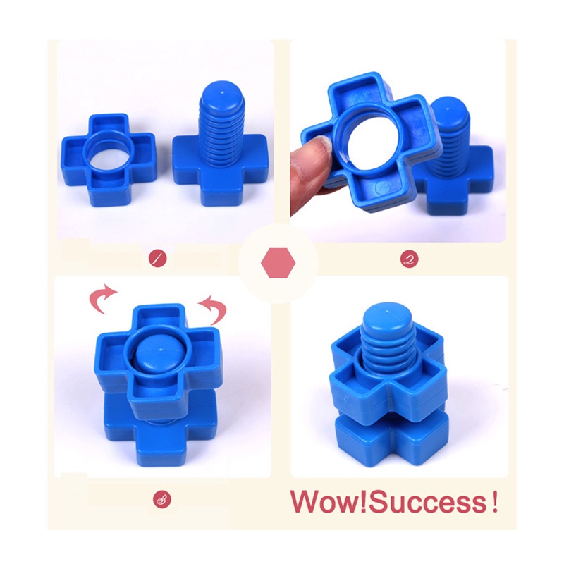 Set 10 Đồ Chơi Xếp Hình Bằng Nhựa Nhiều Màu Sắc Giáo Dục Theo Phương Pháp Montessori Cho Bé