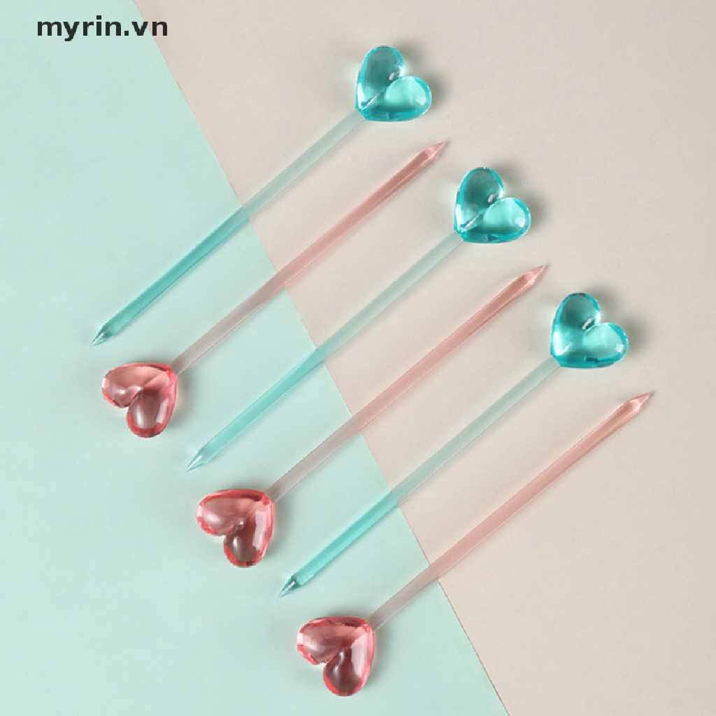 Set 8 / 12 Nĩa Ăn Trái Cây / Cocktail Tiện Lợi
