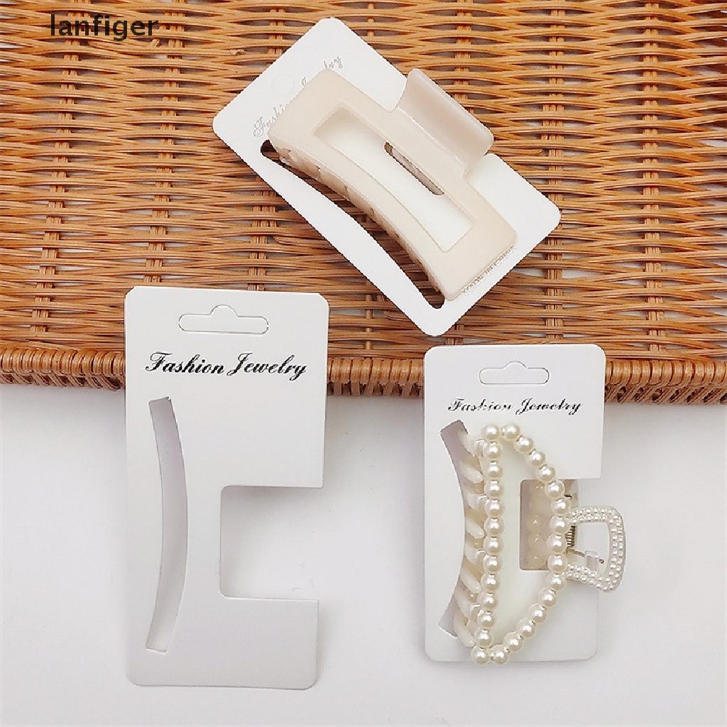 Set 50 Thẻ Kẹp Giấy Trưng Bày Kẹp Tóc Trang Sức DIY
