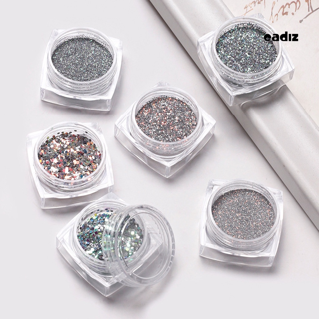 1 Bột Kim Tuyến Lấp Lánh Độ Bóng Cao Dễ Dán 6 Màu Tùy Chọn Dùng Trang Trí Móng Tay DIY