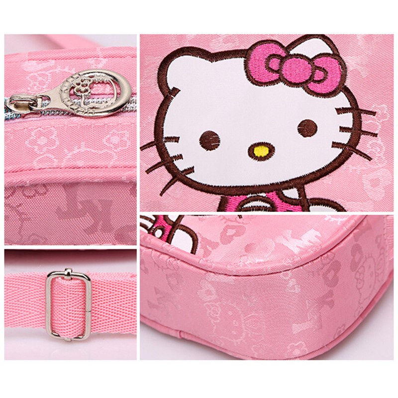 Balo Đi Học Họa Tiết Hoạt Hình Hello Kitty Đáng Yêu Thời Trang Hàn Quốc Cho Trẻ Em