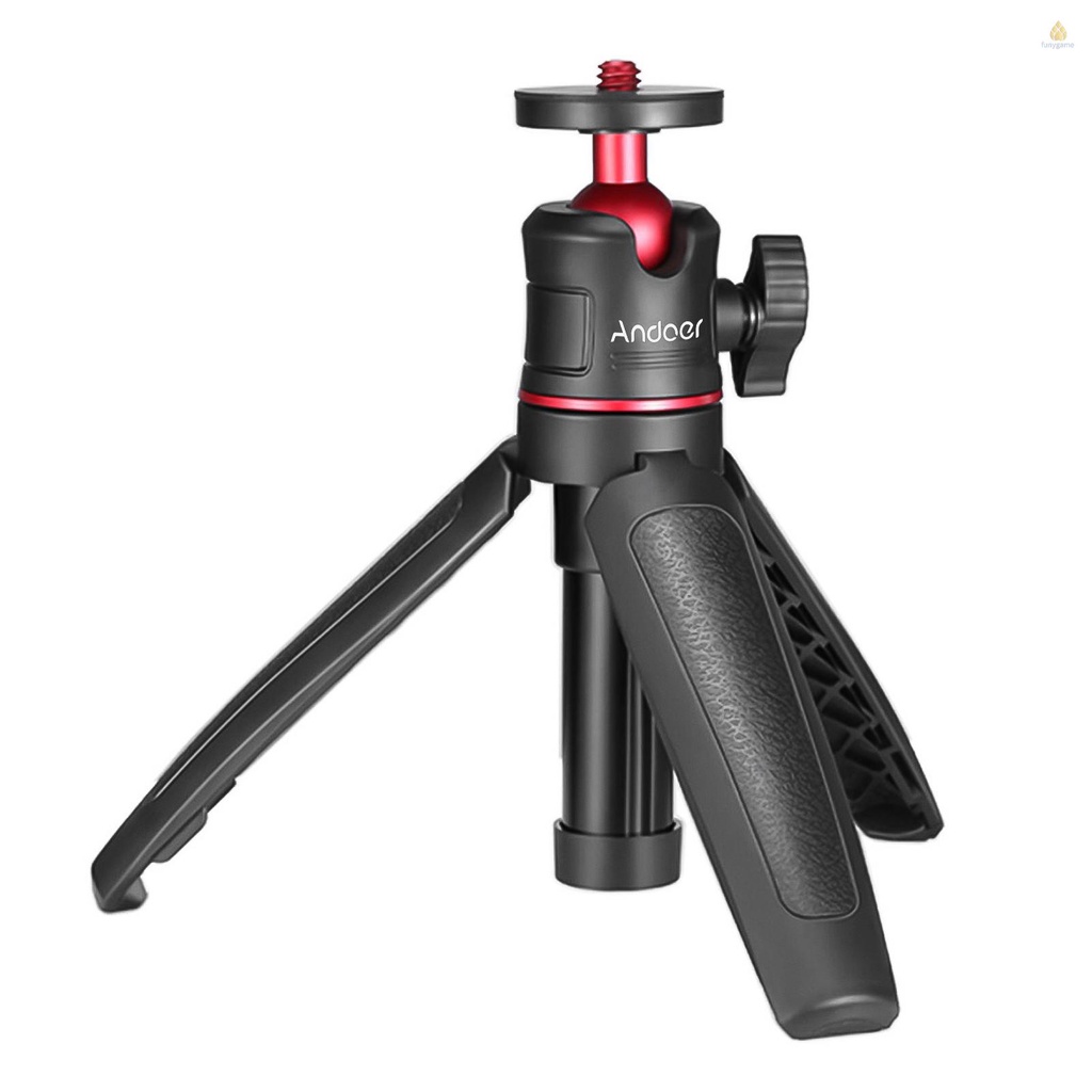 Giá Đỡ Ba Chân Andoer MT-08 Mini Có Thể Mở Rộng Kèm Ốc Vít Đầu Bi 1 / 4 Inch Dùng Chụp Ảnh Selfie