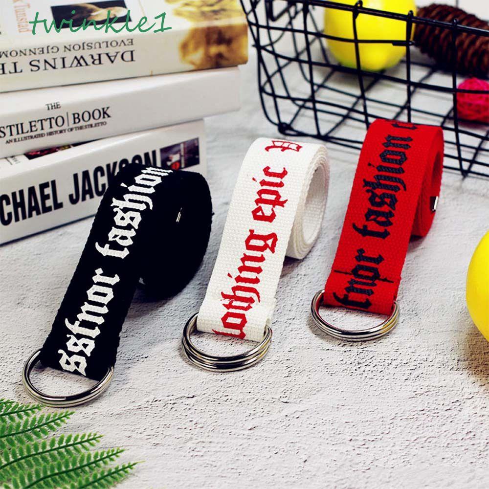 Dây Thắt Lưng Nylon Khóa Chữ D In Họa Tiết Thái Lan Thời Trang Cho Nam Nữ