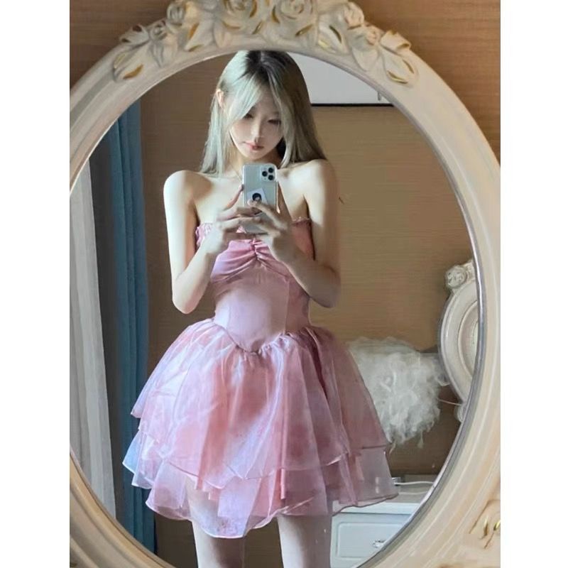 Đầm Ngắn Ôm Dáng Thời Trang Mùa Xuân Hàn Quốc 2023 Cho Nữ