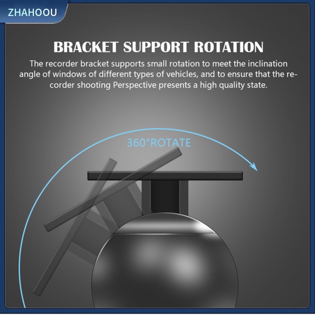 ☃Phụ Kiện Trang Trí Nhà Cửa Kiểu Dáng Dễ Thương Xinh Xắn☃ Máy Quay Hành Trình Dvr Hd 1080p Hỗ Trợ Tầm Nhìn Ban Đêm Xoay 170 Độ Cho Xe Hơi