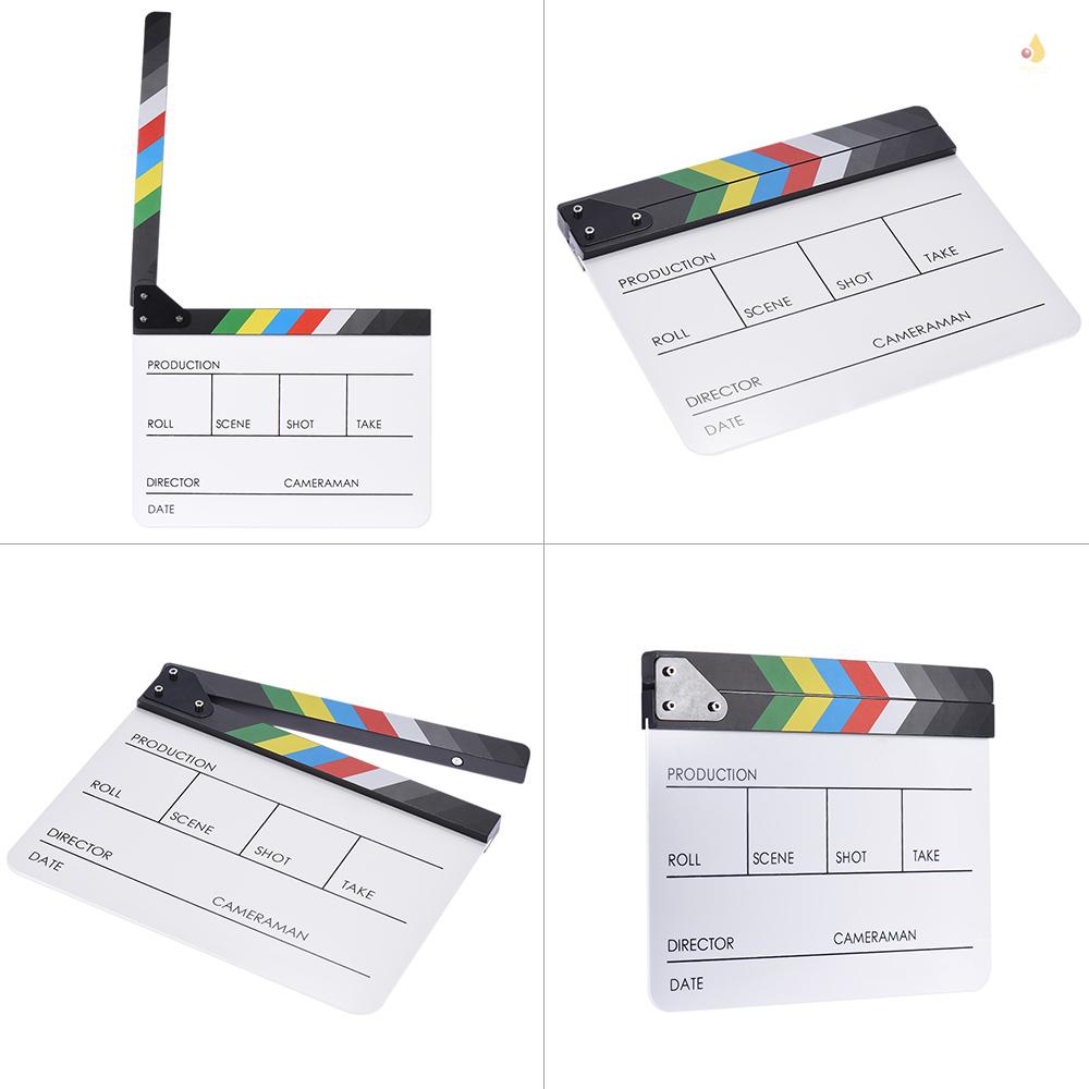 (mynivn) Bảng Ép Clapboard Clapboard 10 &quot;* 12&quot; / 24.5 * 30cm Cắt Phim Hành Động