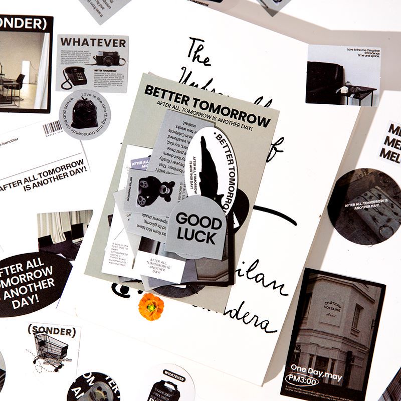 Set 46 tấm sticker aesthetic Better Tomorrow