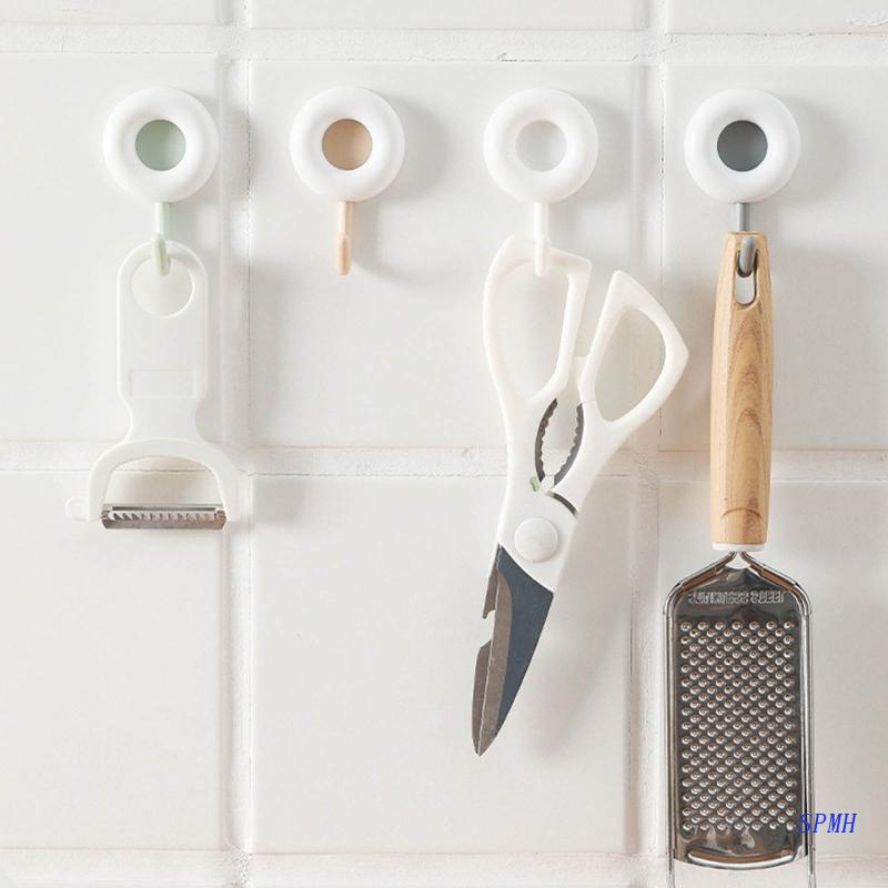 Set 4 Móc Treo Khăn Đa Năng Gắn Tường Chịu Lực Tốt