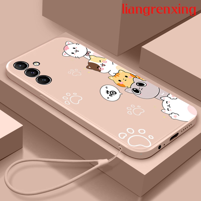 Ốp Điện Thoại Silicon Mềm Chống Sốc In Hình Mèo Hoạt Hình Cho samsung a14 4g samsung a14 5g a14e YTDZMM02