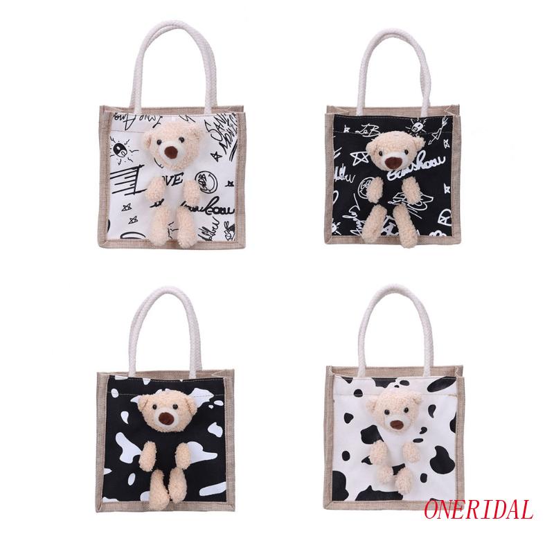 Túi Xách Đeo Vai Cỡ Lớn Hình Gấu Dễ Thương Cho Nữ