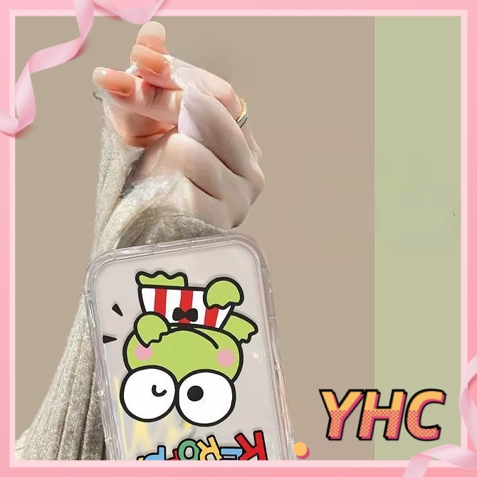 Ốp lưng phone Camera Ếch hoạt hình lật nắp gương trang điểm áp dụng Cho Iphone 6 / 6S / 6splus / se / 7 / 7plus / 8 / 8plus / X / xs / xsmax / 11 / 12 / 13 / 14 / Plus / pro/pro max-8007