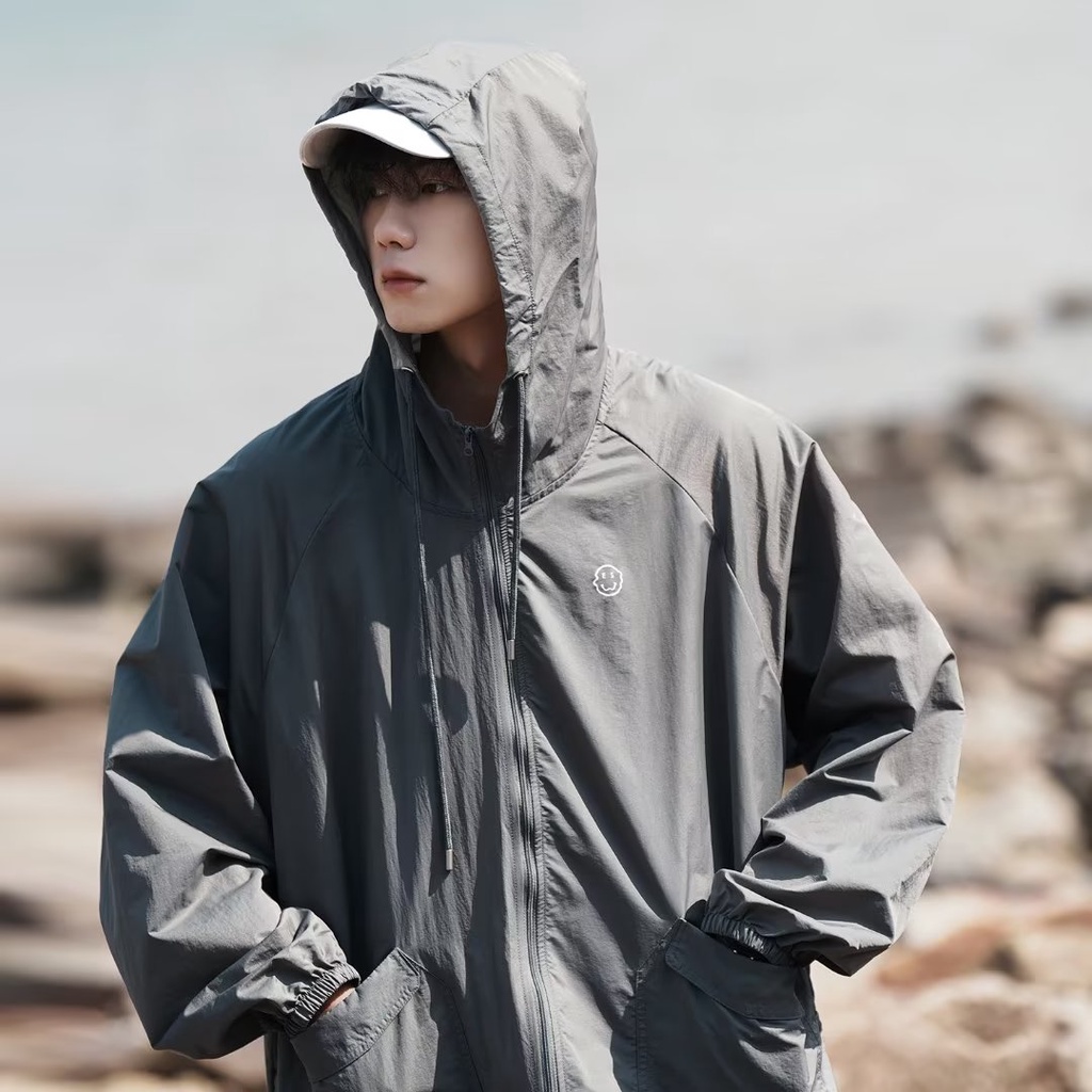 Áo Khoác Chống Nắng Mỏng Thoáng Khí Phong Cách Mỹ Thời Trang Mùa Hè Cho Nam