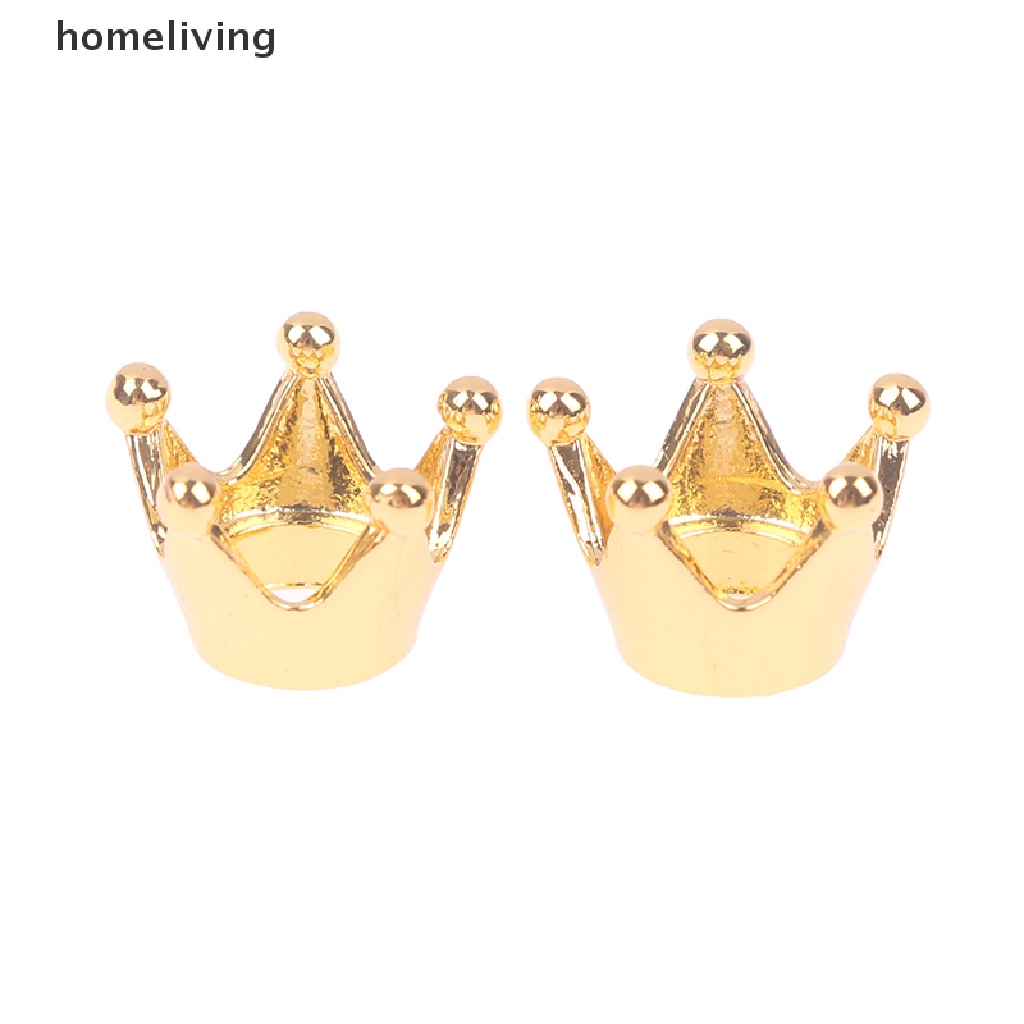 Bộ 5 Vương Miện Kim Loại Mini Trang Trí Nhà Búp Bê