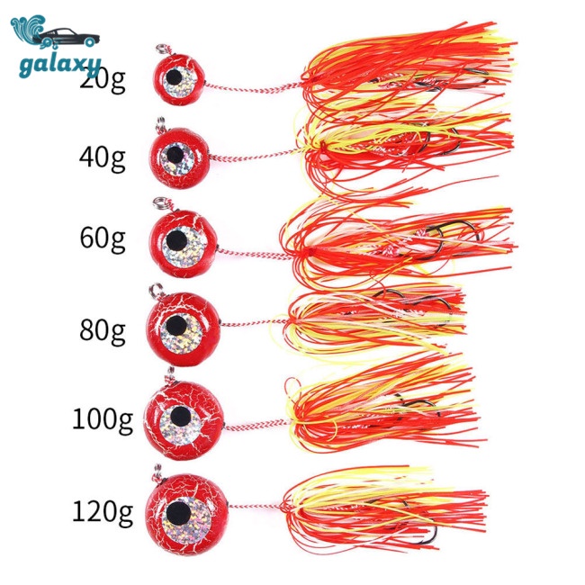 Galaxy Mồi Câu Cá Giả Hình Bạch Tuộc Phát Quang 20g40g60g80g100g120g