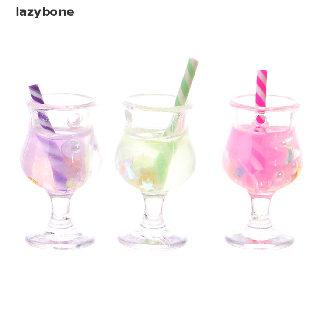 Bộ 2 Ly Nước Mini Dạ Quang Dùng Trang Trí Nhà Búp Bê