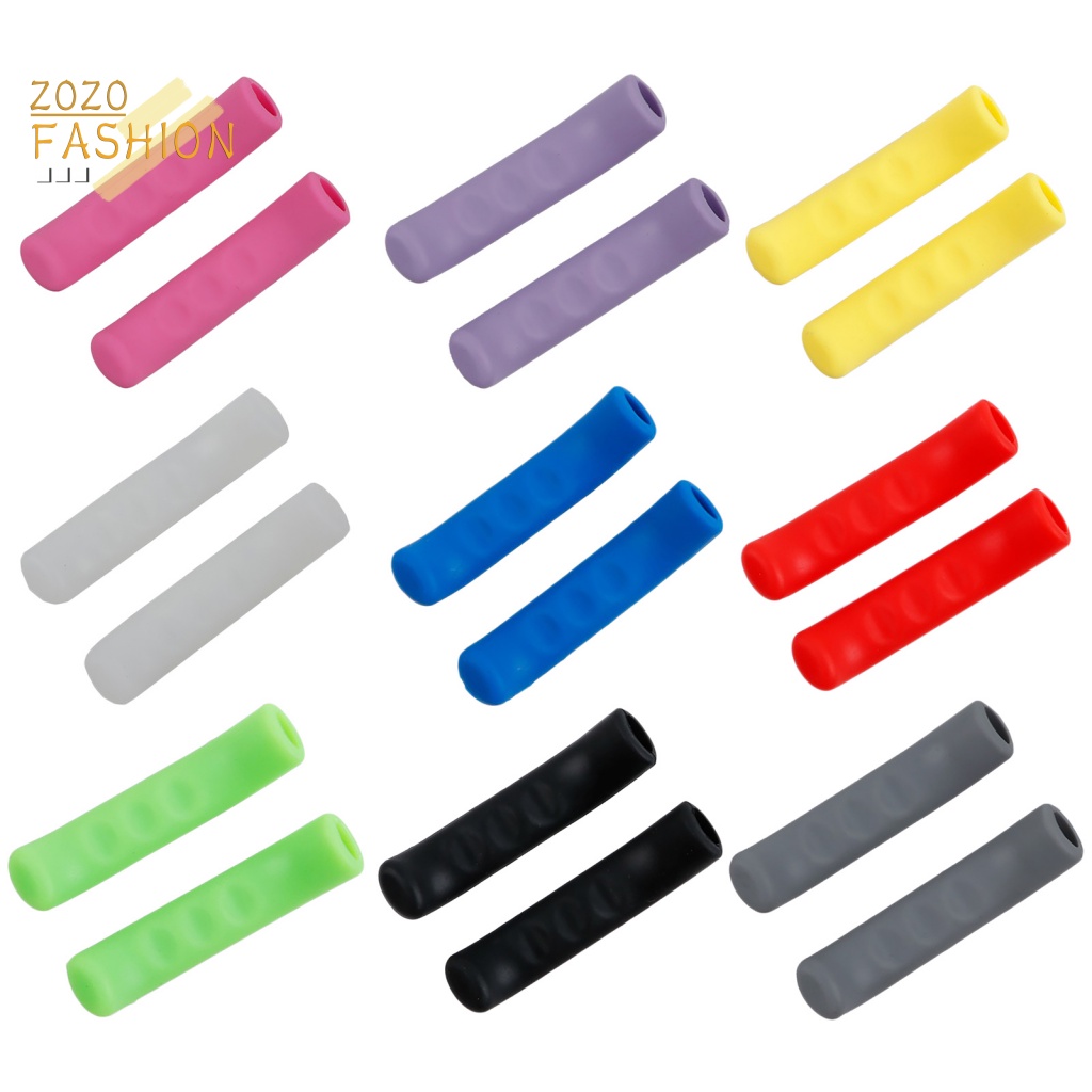 1 Cặp Vỏ Bọc Tay Lái Xe Đạp Bằng Silicone Chống Trượt Hấp Thụ Sốc