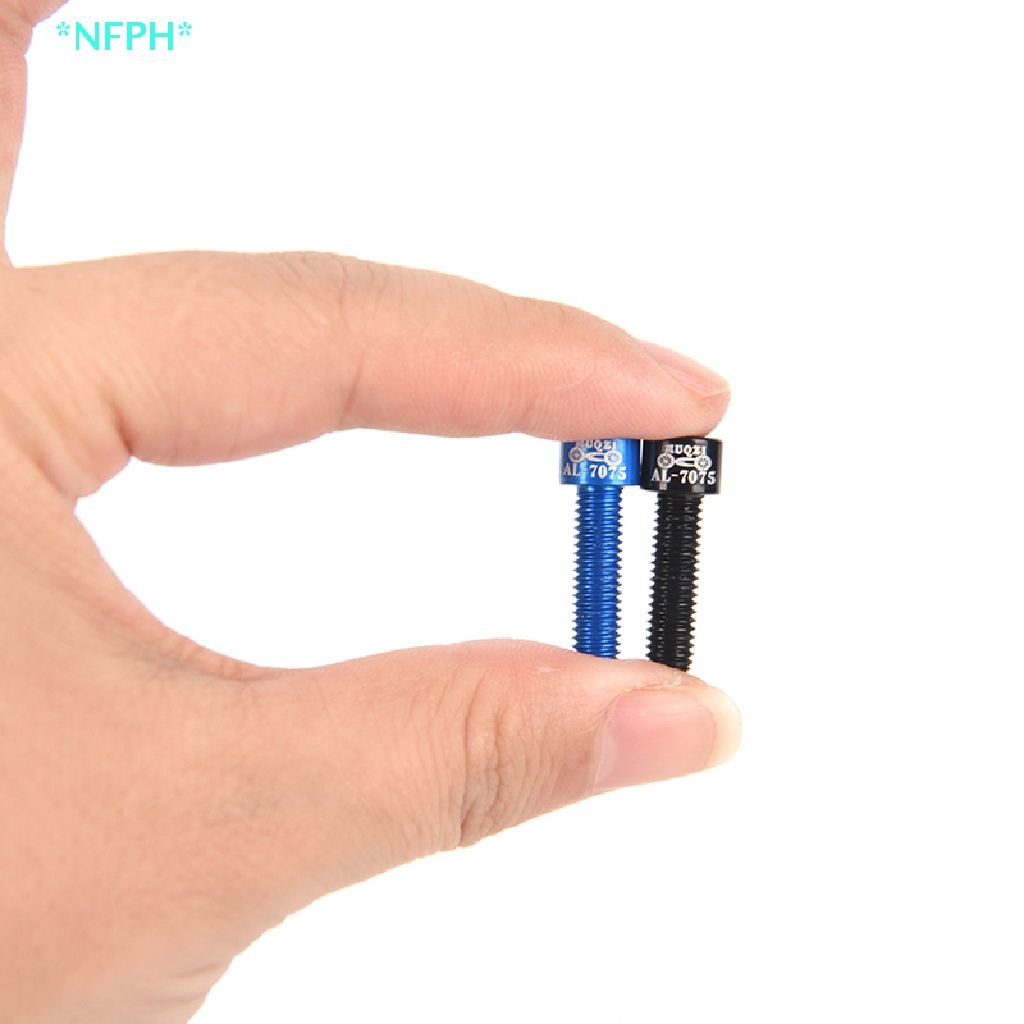Bộ 4 Ốc Vít M5 X 17Mm Bằng Hợp Kim Nhôm Gắn Tay Lái Xe Đạp Mới