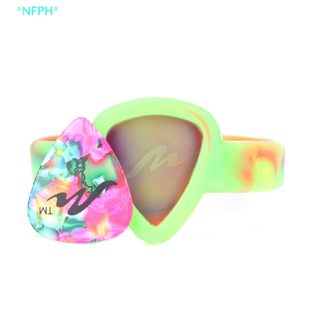 Túi Đựng Miếng Gảy Đàn Ghita Đeo Cổ Tay Tiện Dụng Mới Áo Thun Thiết Kế Mới Năng Động Thời Trang