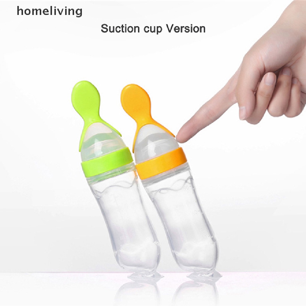 Bình Ăn Dặm Có Muỗng Bằng Silicone Cho Bé