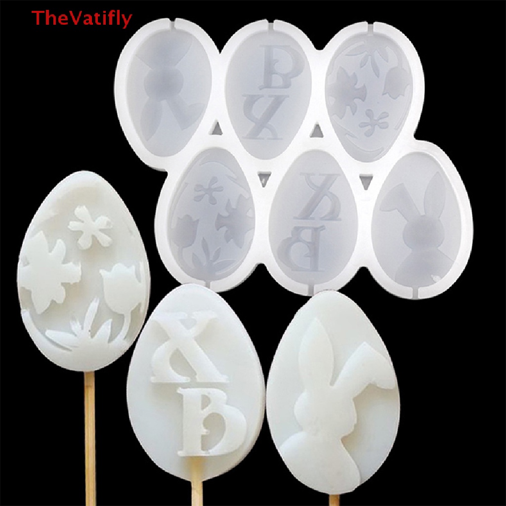 1 Khuôn Silicone Làm Kẹo Mút Phục Sinh / Kẹo Mút Bằng Resin