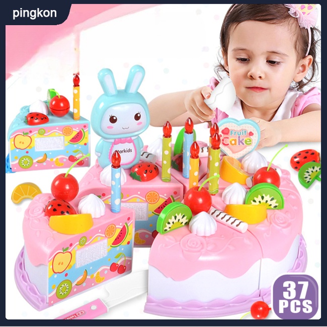 Bộ Đồ Chơi Cắt Bánh Sinh Nhật 37 Món Cho Bé